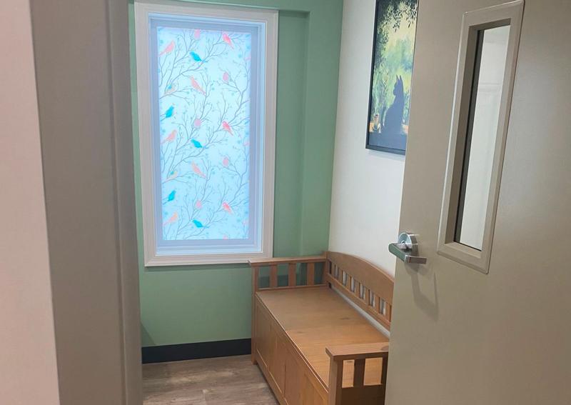 Carousel Slide 8: Entrance to new Feline Exam Room