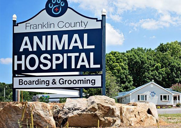 Carousel Slide 3: Franklin County Animal Hospital Sign
